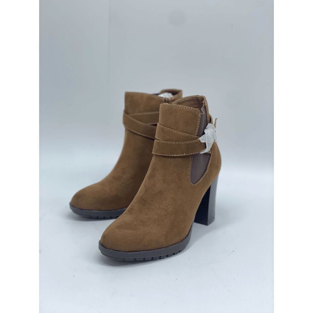 Style & Co Women's Laleen Ankle Booties - Brown 5M